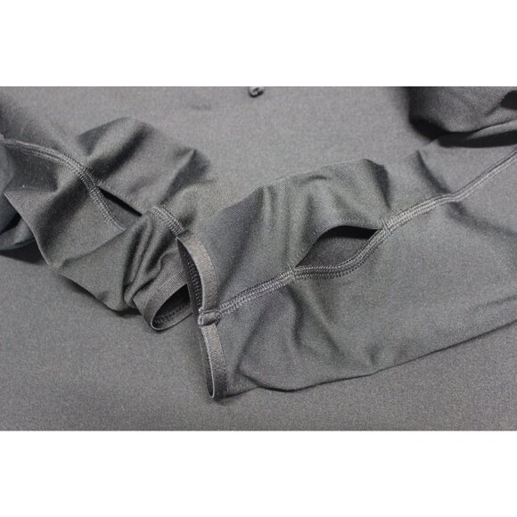 Nike Pro women's black fleece lined Dri-Fit athletic workout hoodie pullover M - Picture 9 of 11